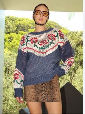 Bailey Rose Cowgirl  Christmas Sweater Size Small NWT